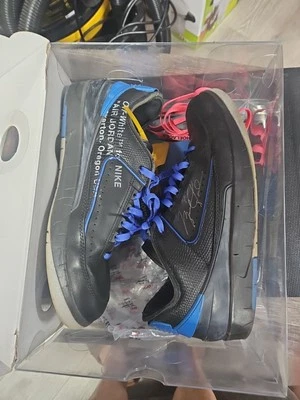 Tamanho 13 - Off-White x Air Jordan 2 Retro SP Preto Baixo Varsity Royal - Imagem 1 de 4