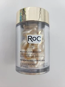 RoC RETINOL CORREXION Line Smoothing Night Serum - 30 Capsules NEW - Picture 1 of 4