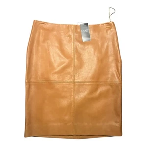 Lauren Ralph Lauren Mujer Talla 8 Piel de Cordero Cuero Marrón Suave Nuevo con Etiquetas - Imagen 1 de 4