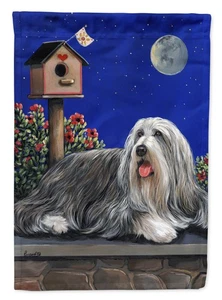 Caroline's Treasures Bearded Collie Moon shine Garden Flag PPP3018GF - Picture 1 of 3