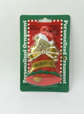 Enfeite de Natal personalizado vintage Stravina “Rebecca” - Imagem 1 de 2