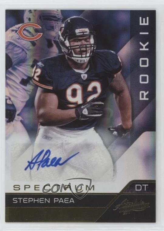 2011 Panini Absolute Memorabilia Spectrum Gold /299 Stephen Paea Rookie Auto RC - Image 1 of 2