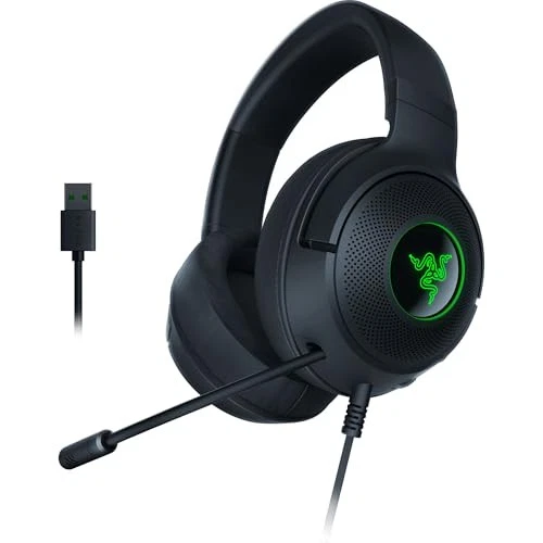 Razer Kraken V3 X Wired USB Gaming Headset: Lightweight Build - Triforce 40mm - Image 1 of 1