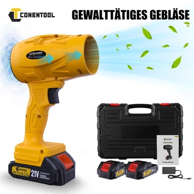 Soffiatore Turbo Soffiatore Foglie 60000RPM Soffiatore Elettrico Soffiatore Aria con 2Batterie - Immagine 1 di 4