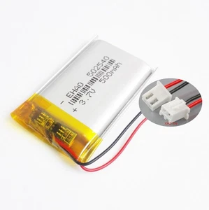3,7 V 500 mAh 502540 Lipo Polymer Akku für Mp3 GPS Kopfhörer XH2.54 - Bild 1 von 11