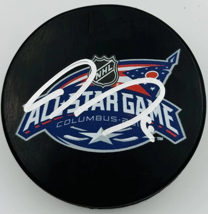 RYAN JOHANSEN FIRMADO 2015 ALL STAR GAME PUCK COLUMBUS CHAQUETAS AZULES AUTÓGRAFO K2 Foto 1 de 1