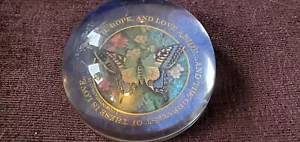 Butterfly Paperweight, Faith , Hope, And Love.... - Picture 1 of 6