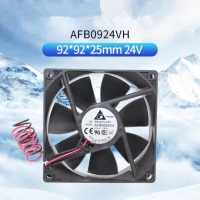 Delta AFB0924VH HB 90*25MM 9CM 24V 0.4A 2-pin Inverter Large Air Volume Fan - Image 1 of 4
