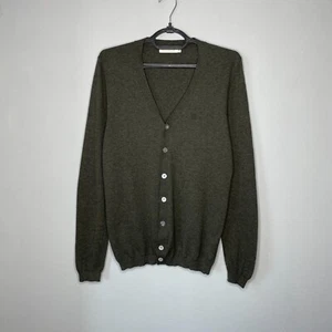 Suitsupply Mens V-Neck Green Cotton Cashmere Blend Cardigan Size XS - Picture 1 of 5