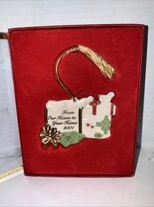 Lenox "From Our Home To Yours" Gifts w/Bluebird Christmas Ornament - Picture 1 of 5