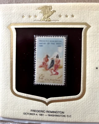 FREDERIC REMINGTON Oct 4,1999 First Day of Stamp Issue - MINT CONDITION! - Image 1 of 3