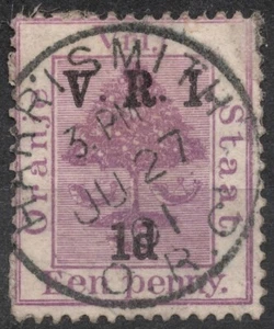 SG113 Sn:#45i 1900 1d ORANGE FREE STATE Orange State tree with V.R.I. Overprint - Picture 1 of 2