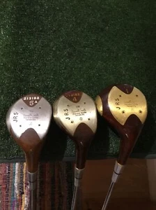 Kenneth Smith Vintage Kansas City Driver 4-5 Woods Set Steel Shafts - Picture 1 of 10