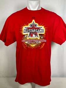 2010 MLB All Star Game Anaheim Majestic Red T-Shirt Men's XL - Picture 1 of 11