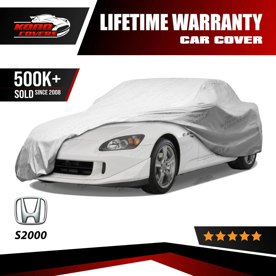 Cubierta de coche de 5 capas para Honda S2000 instalada en puerta exterior a prueba de agua lluvia nieve polvo Foto 1 de 4