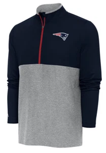 Antigua Men’s New England Patriots Zone Navy 1/4 Zip Pullover Jacket Large L - Picture 1 of 10