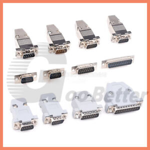 DB9/15/25 9 15 25 Pin D-Sub Serial RS232 Male Female Connector Plug Socket Shell