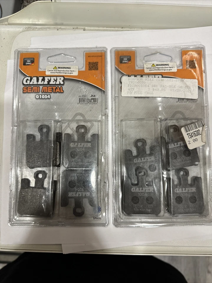 Galfer 刹车 - FD075G1054 - 半金属刹车片 — 第 1/1 张图片
