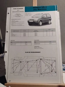 Fiche Technique De La Revue Technique Carrosserie Honda Hr-v Joy Machine - Picture 1 of 1
