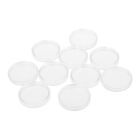 10Pcs 26Mm Plastic Round Applied Clear Cases Coin Storage Capsules Hold S-;H