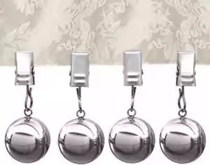 Tablecloth Weights, 10oz Heavy Premium Tablecloth Clips Added Weights (4 Pack) - Picture 1 of 6