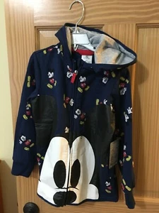 NWT Disney Store Mickey Mouse Sweatshirt Hoodie Jacket 5/6,7/8,9/10 Boy - Picture 1 of 1