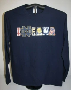 Indiana Sports Graphic Long Sleeve T-Shirt, Large, Blue - Picture 1 of 7