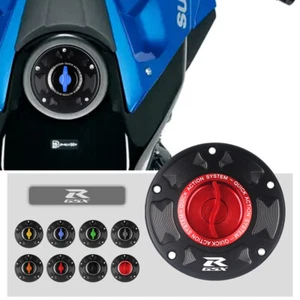 CNC ALU Keyless Tank Cover Caps Fuel Gas Case for SUZUKI SV 650 SV650 03-20 - Picture 1 of 11