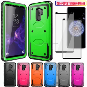 For Samsung Galaxy S9 / S9 Plus Shockproof Rugged Cover Case + Screen Protector - Picture 1 of 19