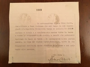 Lettera firmata da Gino Cervi - Picture 1 of 1