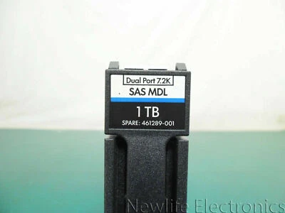 HP 461289-001 1TB 7,200 RPM 3 Gbps 3.5 in. SAS HDD 461134-003 MB1000BAWJP - Image 1 of 4