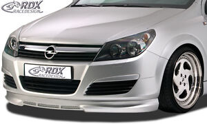 RDX Frontspoiler für OPEL Astra H Front Spoiler Lippe Vorne Ansatz PUR ABS