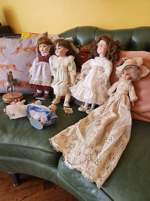 Vintage Porcelain Doll Lot Of 7 - Collectibles - Image 1 of 4