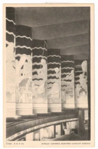 1933 PC: Murals – General Electric Company Exhibit - Chicago World's Fair - Imagen 1 de 2