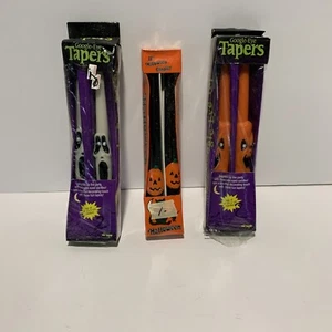 Vintage Holiday Taper Sculpture Candle Lot - Halloween - Picture 1 of 11