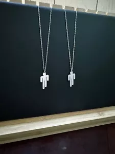 Collar Blohsh - Paquete de 2 - Plata - Billie Eilish - Delicada Cadena 20" - Música - Imagen 1 de 2