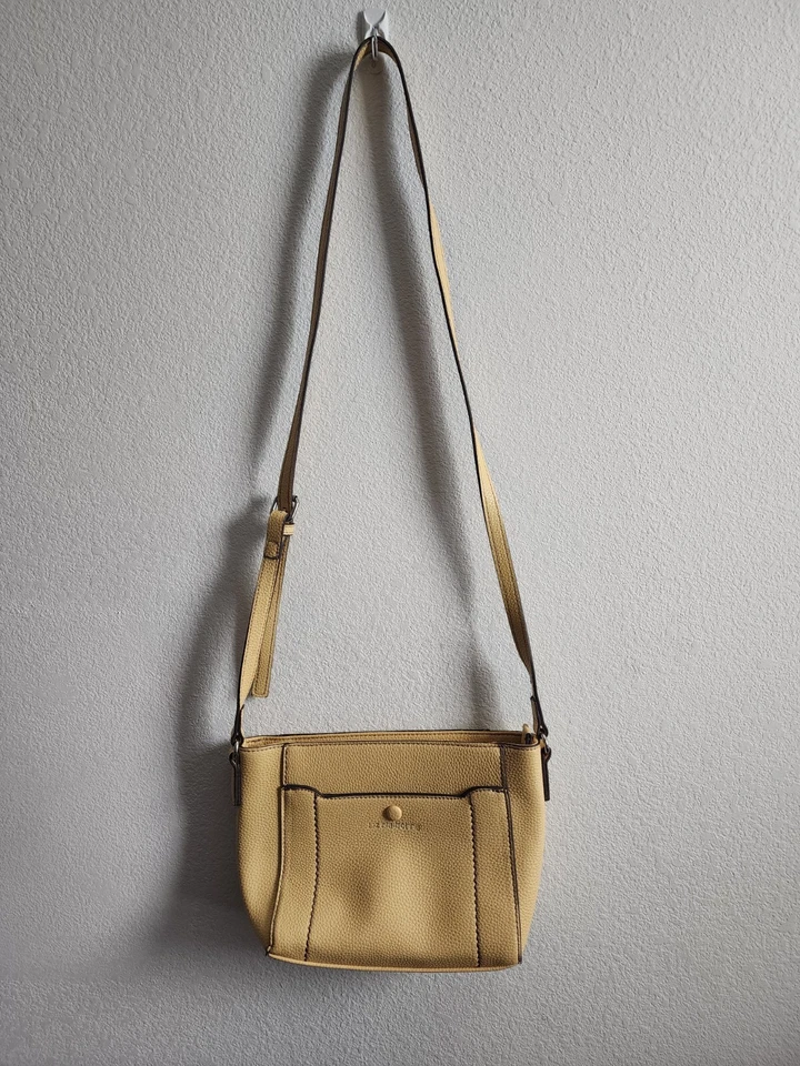 Liz Claiborne Yellow Crossbody Minimalist Travel Purse 9"x7"x2" - Image 1 of 4