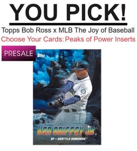 2023 Topps x Bob Ross: Joy of Baseball PEAKS OF POWER Inserts, YOU PICK Presale