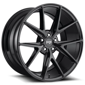 20x9 +35 F, 20x10 +40 R, Niche M119 Misano 5x4.5 Gloss Black Wheels (Set of 4) - Picture 1 of 3