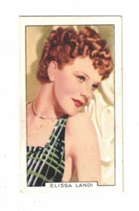 Gallaher Cigarette Card - Portraits of Famous Stars 1935 No. 43 - Elissa Landi - Bild 1 von 2