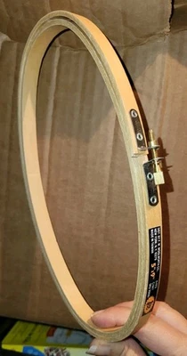 Wooden Embroidery cross stitch Quilt Hoop Frame OVAL 9 x 5" NEW - Image 1 of 4