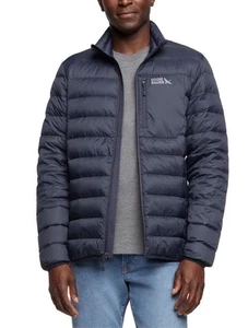 Eddie Bauer Herren Daunen Packable Jacke Microlight Gr. XXL blau 650 Füllung NEU - Bild 1 von 10