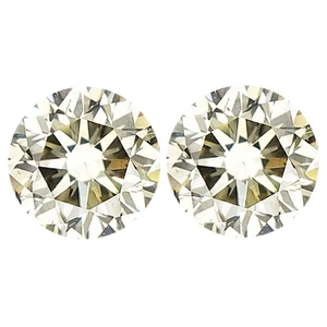 Brillant Runden Form 0,10Kt 100% Natürlich Zertifiziert Weiß Loser Diamant Paar - Picture 1 of 1