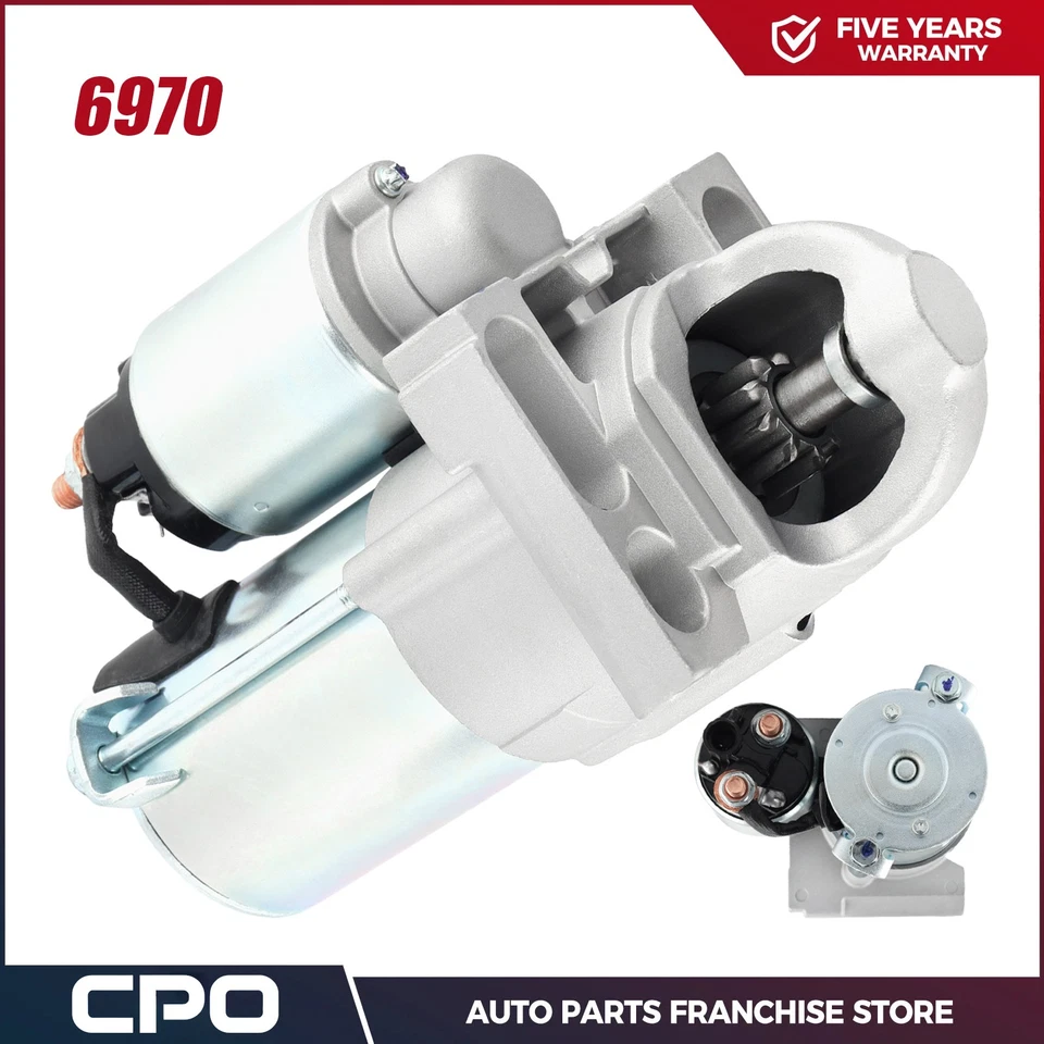 Starter For GMC Sierra 1500 V8 5.3L 2009-13 Chevrolet Tahoe 09-14 4.8L 5.3L 6970 - Image 1 of 4