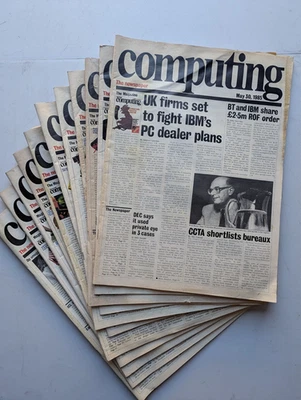 Computing - Vintage Tech Newspaper Magazine - Set of 11 - 1985 - Image 1 of 4