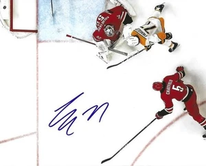 Signed  8x10 LUKE EVANGELISTA Nashville Predators Autograohed Photo - COA - Picture 1 of 1