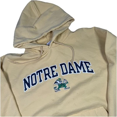 Sudadera con Capucha Notre Dame Fighting Irish Para Hombres 2XL Dorada NCAA Fútbol Trébol Campeón Foto 1 de 4