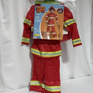 Feuerwehrmann Kleinkind Junge Halloween Verkleidung Feuerwehrmann Kostüm Größe 2T Neu Beschreibung lesen - Bild 1 von 8