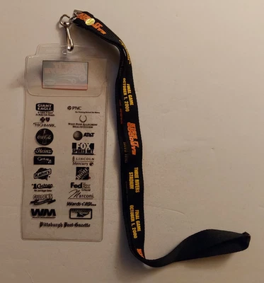 Three Rivers Stadium Kiss It Goodbye October 2000 Pirates Lanyard +Ticket Holder - Image 1 of 4