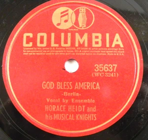 Horace Heidt – God Bless America / Stars And Stripes Forever ~ 1940 Columbia - Picture 1 of 4